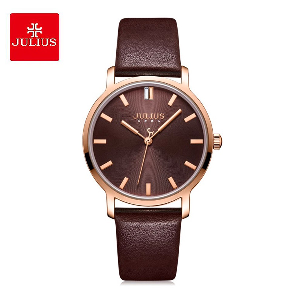 Đồng hồ nữ Julius JA1200 dây da | Julius Official