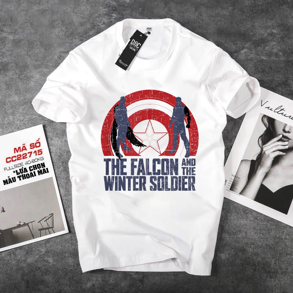 ÁO THUN FORM RỘNG MARVEL CAPTAIN AMERICA IN HÌNH CỰC ĐỘC GIÁ RẺ CỰC SHOCK CÓ SIZE TRẺ EM - 322