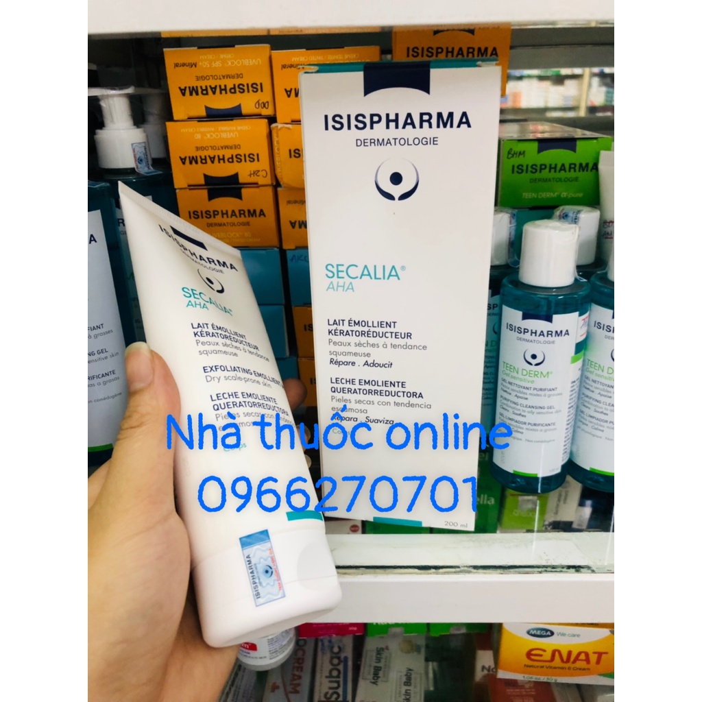 Isis Pharma Secalia A.H.A 75ml - 200ml kem bôi nứt nẻ, da khô