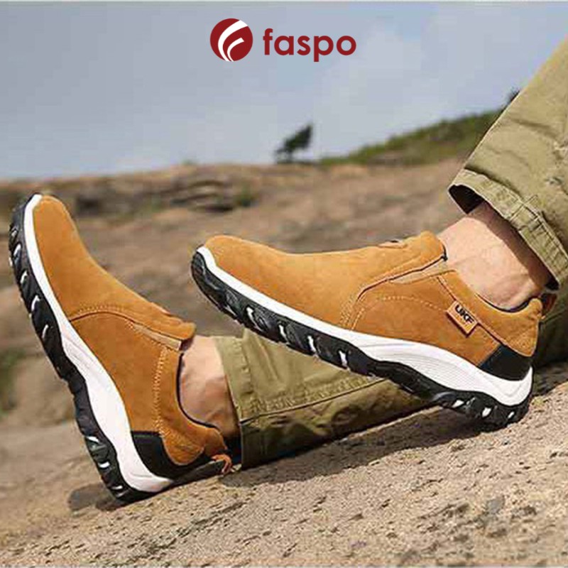 Giày lười phong cách thể thao nam loại cao cấp FASPO 009 (Màu Vàng) | BigBuy360 - bigbuy360.vn