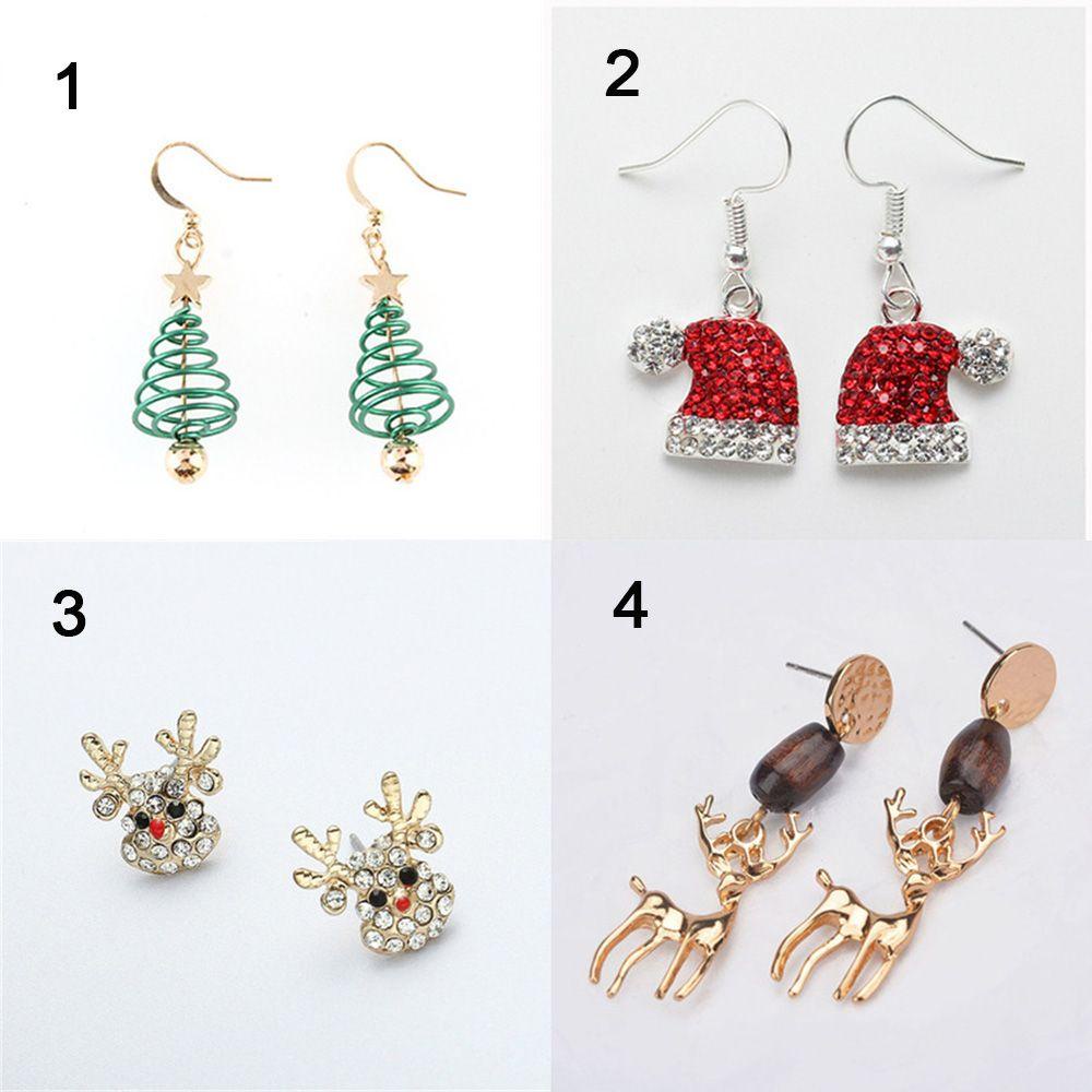 Bông Tai Hình Cây Thông Giáng Sinh Xinh Xắn Cho Nữ