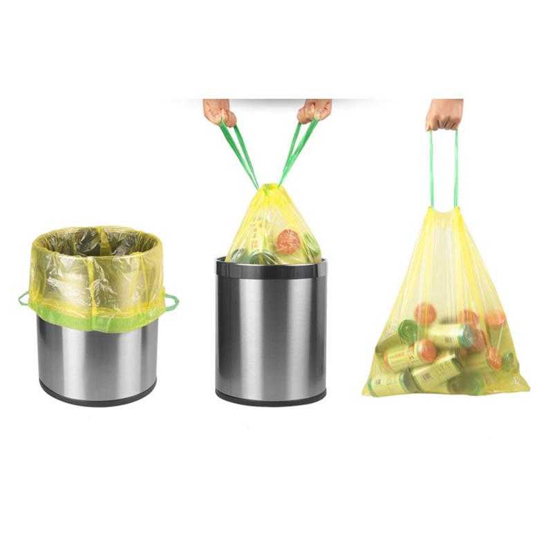 Combo 5 Cuộn Túi đựng rác có dây rút tiện lợi (45*50cm)