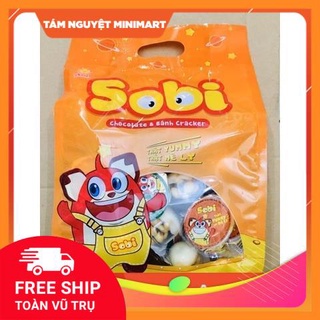 Bánh Sobi Chấm Kem Socola 320Gr