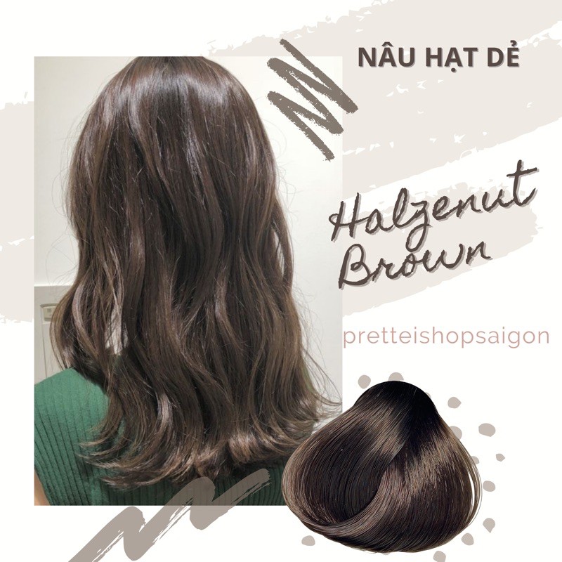 Kem Nhuộm Tóc Màu NÂU HẠT DẺ- Không Tẩy