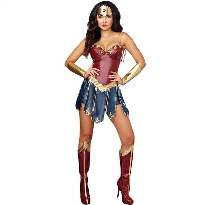 Trang Phục Hóa Trang Wonder Woman Nhân Vật Nữ Chiến Binh Trong Game Liên Minh Huyền Thoại
