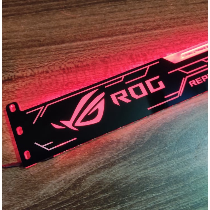 Giá Đỡ VGA Họa Tiết Hình ROG Led RGB Đồng Bộ Màu Hub Coolmoon, Hub Sync