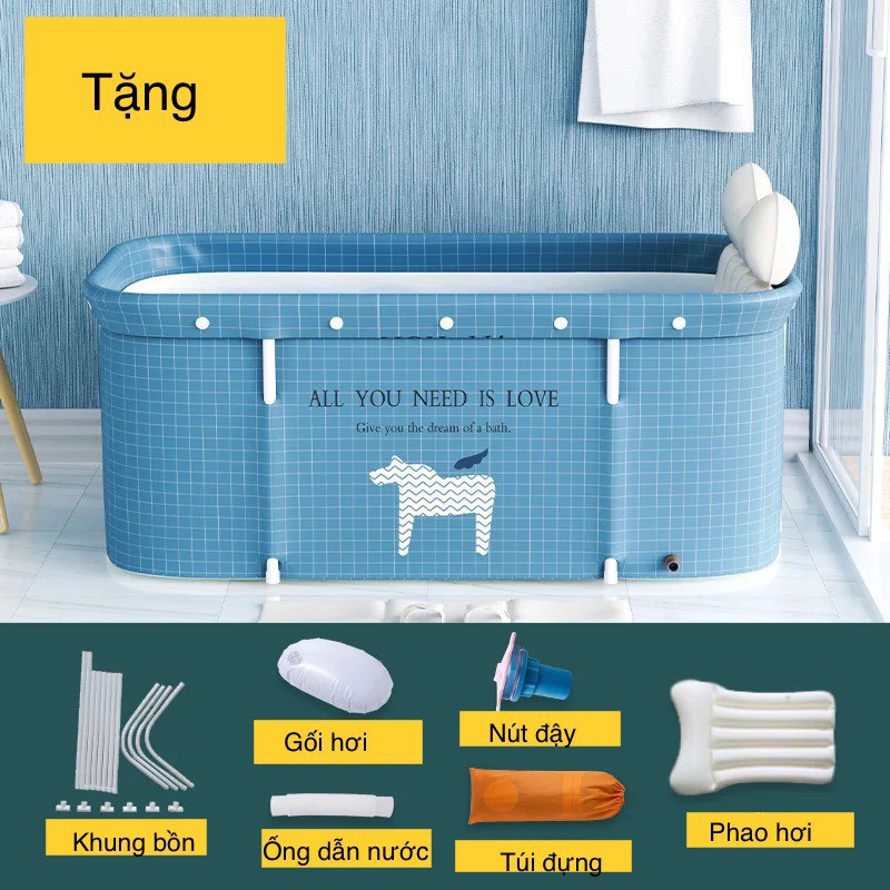 ( BIG SALE ) Bồn tắm gấp gọn người lớn camva 1.2M tiện dụng, dễ dàng sử dụng.