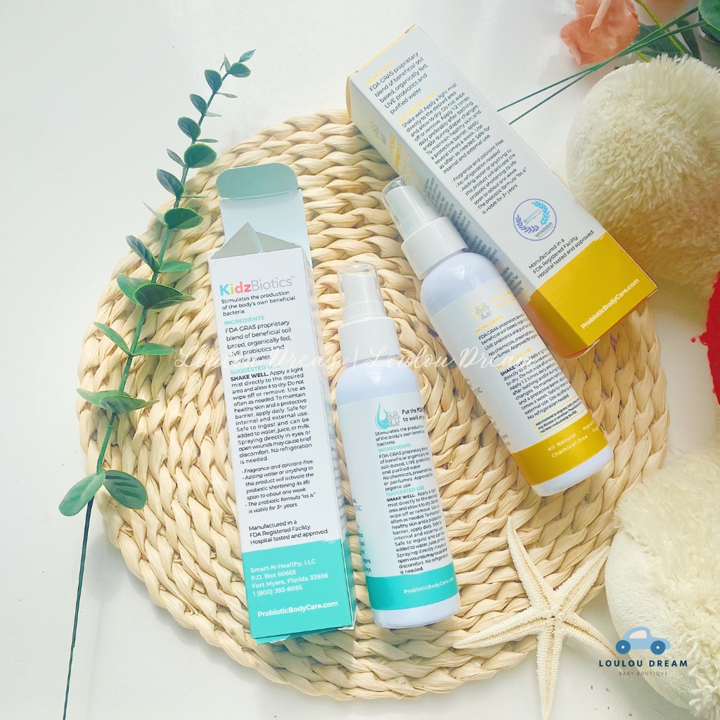 Chai xịt men vi sinh bảo vệ cho bé Babybiotics Spray / Kidzbiotics Spray (mẫu mới nhất)