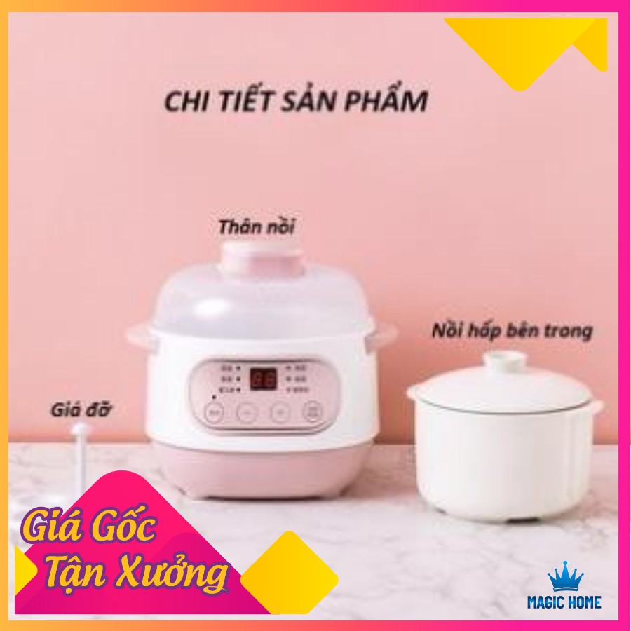 [HÀNG LOẠI 1] 💎Bảo hành 1 năm💎 Nồi nấu cháo Cho Bé, Nồi Chưng Yến, Hầm Canh, Kho Cá Chậm 4IN1