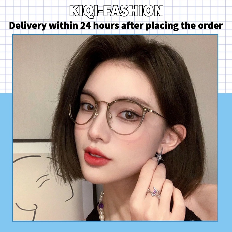 Mắt Kính TR90 Gọng Tròn Chống Bức Xạ Ánh Sáng Xanh Thời Trang Cho Nam Và Nữ