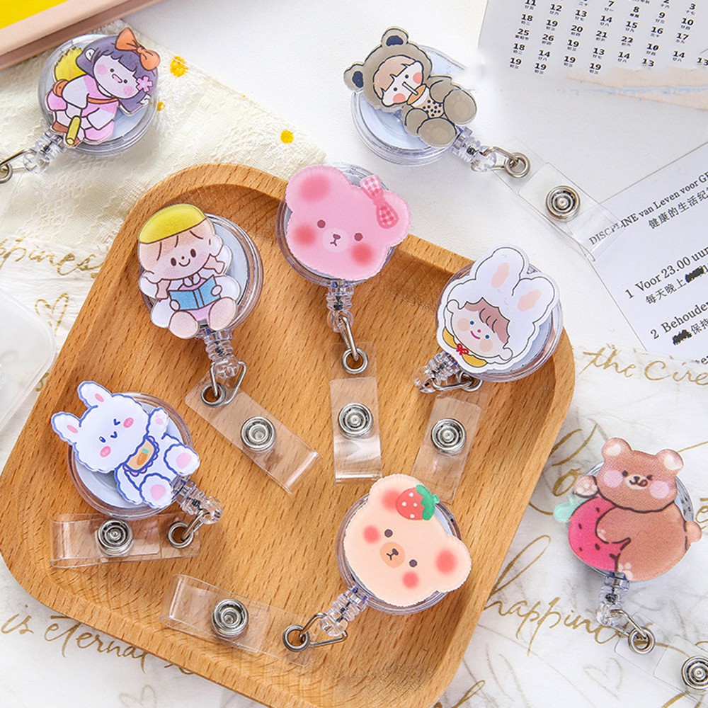 Kẹp giữ bảng tên có thể kéo dài thiết kế tiện lợi