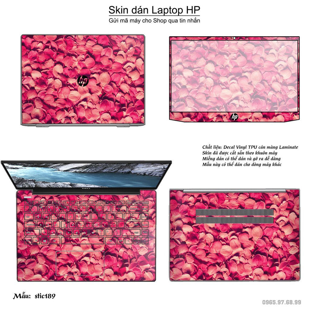 Skin dán Laptop HP in hình Hoa văn sticker _nhiều mẫu 31 (inbox mã máy cho Shop)