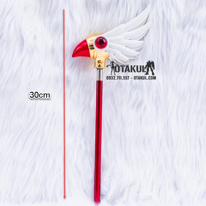 (Hàng Chọn Lọc) Gậy Phép Thuật Mỏ Chim Sakura Bằng Kim Loại Dài 50cm