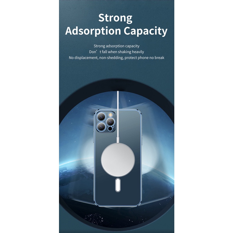 Ốp Lưng Sạc Từ Tính Trong Suốt MIPOW TEMPERED GLASS Dành Cho iPhone 13 Mini,13/ 13 Pro, 13 Pro Max - Hàng Chính Hãng