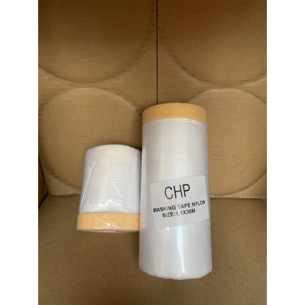 Băng keo nilon che bụi CHP Chống bụi hiệu quả khi sơn 0,5m x 30m và 1,1m x 30m