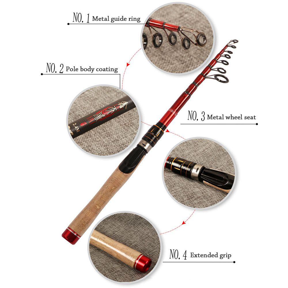 Cần Câu Cá ZAIJIE24 Siêu Nhẹ Có Thể Điều Chỉnh Tiện Dụng