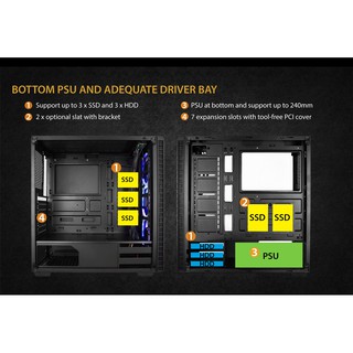 [Rẻ nhất Shopee] Vỏ case XIGMATEK VENOM (chưa kèm fan)