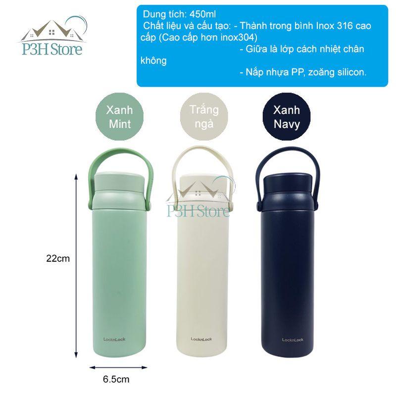 Bình giữ nhiệt LocknLock Wannabe Screw Tumbler 450ml LHC4246 p3hstore