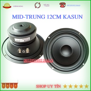 Loa trung- loa mid 12cm kasun hàng nhập khẩu 80mm mặt loa 14.5cm- giá 1 đôi