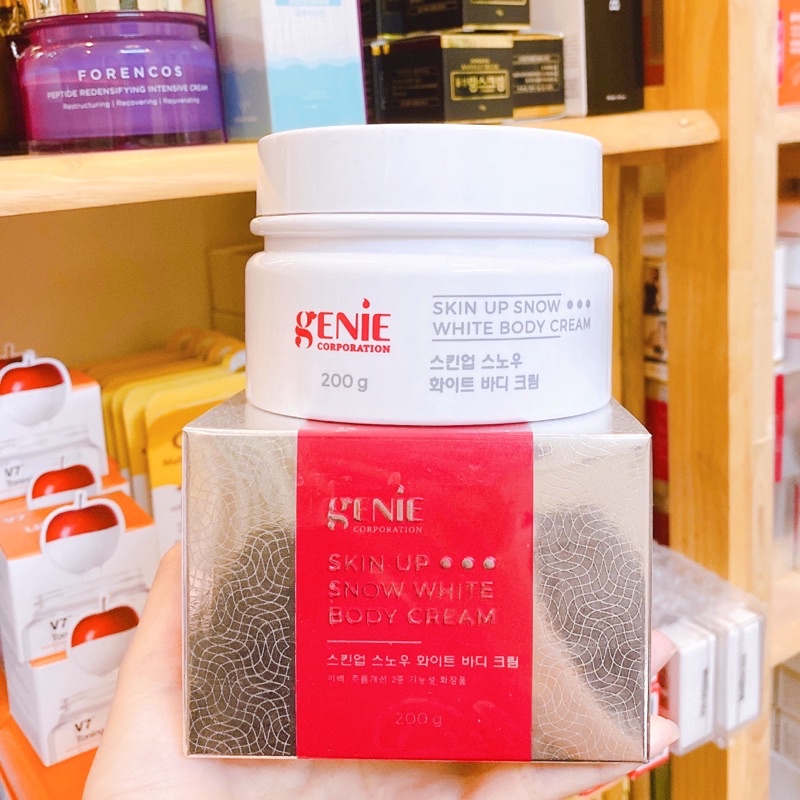 Kem Dưỡng Trắng Da Toàn Thân Genie Skin Up Snow White Body Cream 200g