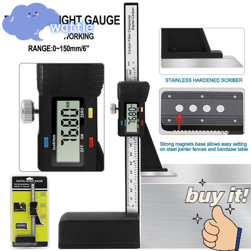Thước Đo Chiều Cao Kỹ Thuật Số Bằng Gỗ Độ Chính Xác Cao
