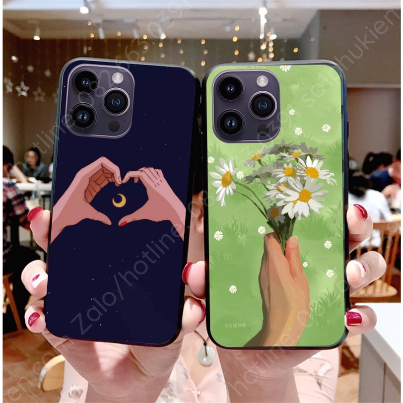 Ốp lưng ip 14 14+ (plus) / 14 pro / 14 promax (14 pro max) mặt lưng ép kính chống bể hình thiên nhiên, phong cảnh