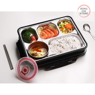 Hộp cơm giữ nhiệt 5 ngăn inox hộp cơm văn phòng 🙄