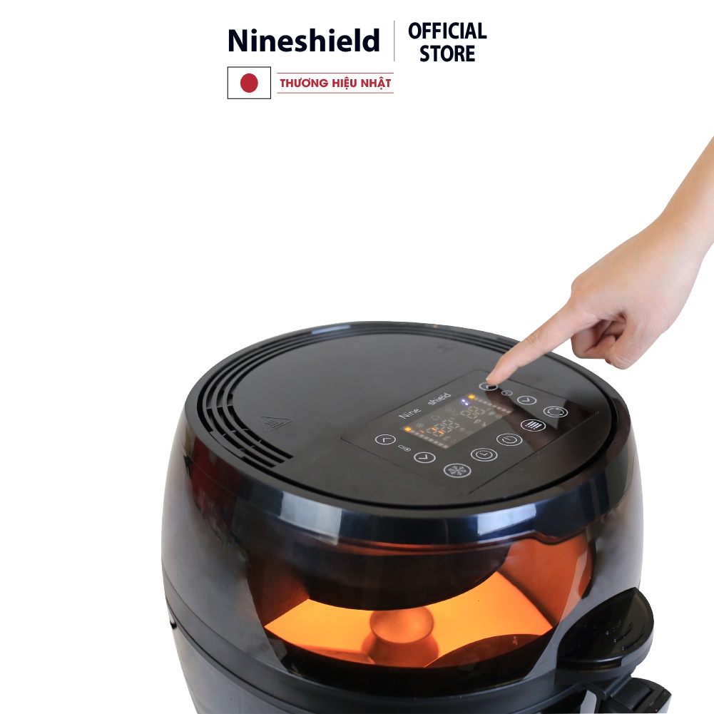 Nồi Chiên Không Dầu Nineshield 8L Điện Tử KB6001