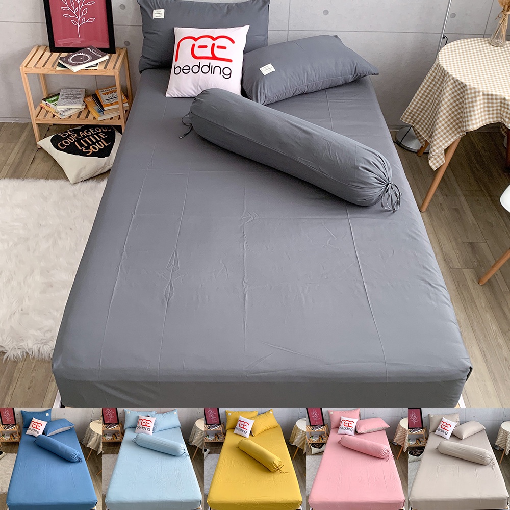 Bộ ga giường 4 món CTC33 kèm vỏ ôm Cotton TC REE Bedding đủ size nệm 1m2, 1m4, 1m6, 1m8, 2m