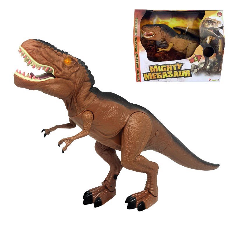 Đồ chơi khủng long bạo chúa T-Rex Dragon-itoys 35 cm , màu nâu
