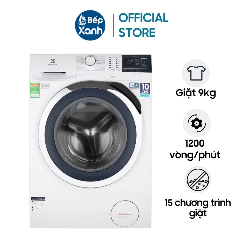 [FREESHIP HCM] Máy Giặt Cửa Trước Electrolux EWF9024BDWB 9kg - Inverter