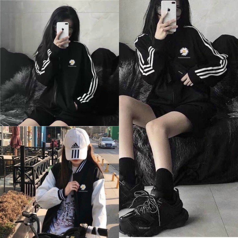 Áo khoác dù hoa cúc chất from rộng unisex đi phượt, Áo khoác gió kd 02 local brand cao cấp đi mưa, chống nắng