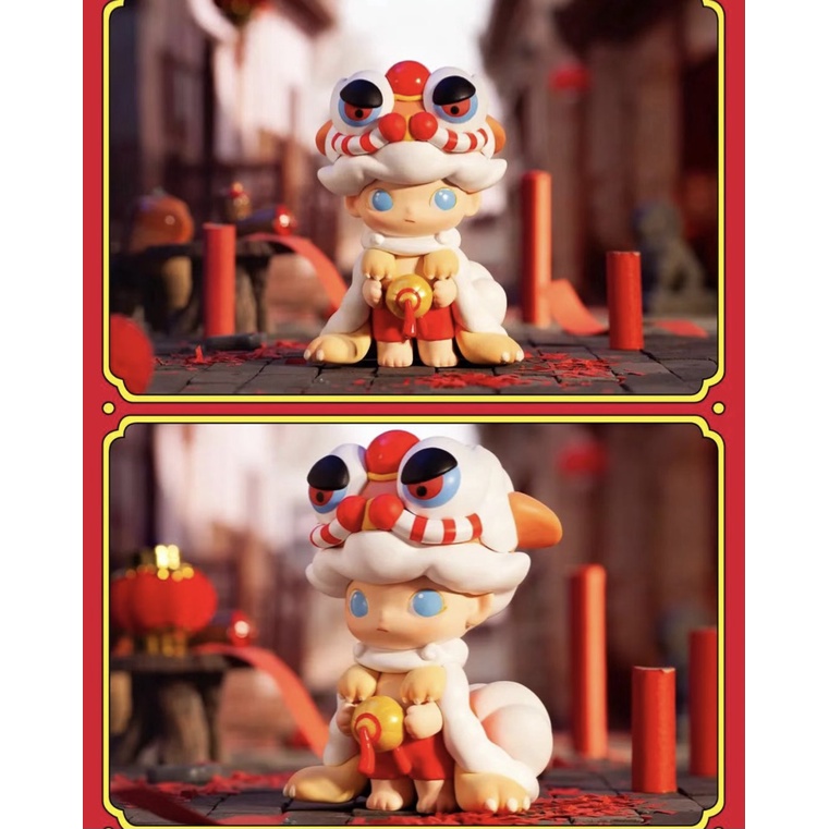 Popmart The Year Of Year Mô Hình Chú Hổ Dễ Thương Pop Mart Dễ Thương