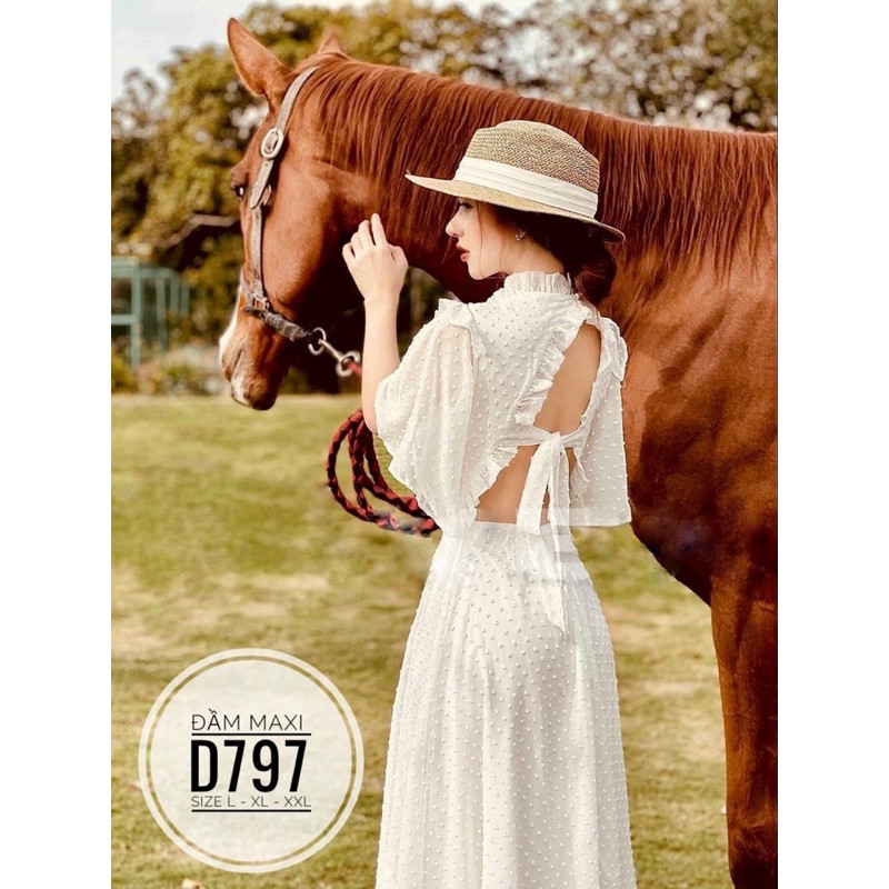 ĐẦM MAXI HỞ LƯNG [ BIGSIZE 60-90KG ]