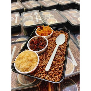 Cơm cháy khô bò.chà bông rim mật ông và cơm cháy gạo lứt-65k