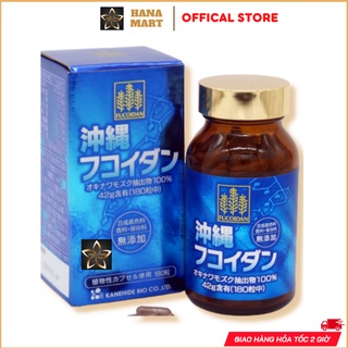 Viên tảo uống hỗ trợ ung thư Fucoidan Okinawa xanh 180 viên Nhật Bản