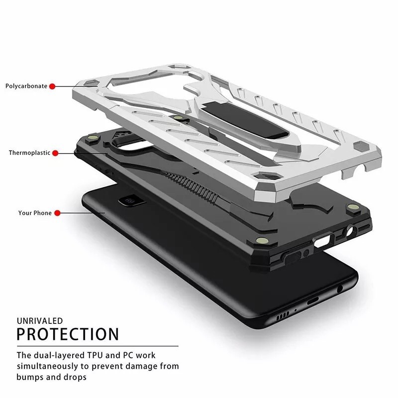 Ốp Điện Thoại Cứng Có Giá Đỡ Biến Hình Robot Cho Xiaomi Redmi Note 3 4 4x 5a 5 6 7 8 8 Pro