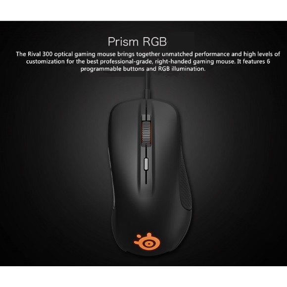 Chuột quang có dây Steelseries Rival 300S 6500 DPI RGB dùng để chơi game Dota 2