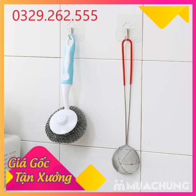 (Sale Khủng)  MÓC NHỰA DÁN TƯỜNG CHỊU LỰC TRONG SUỐT SIÊU CHẮC (1 Cái)