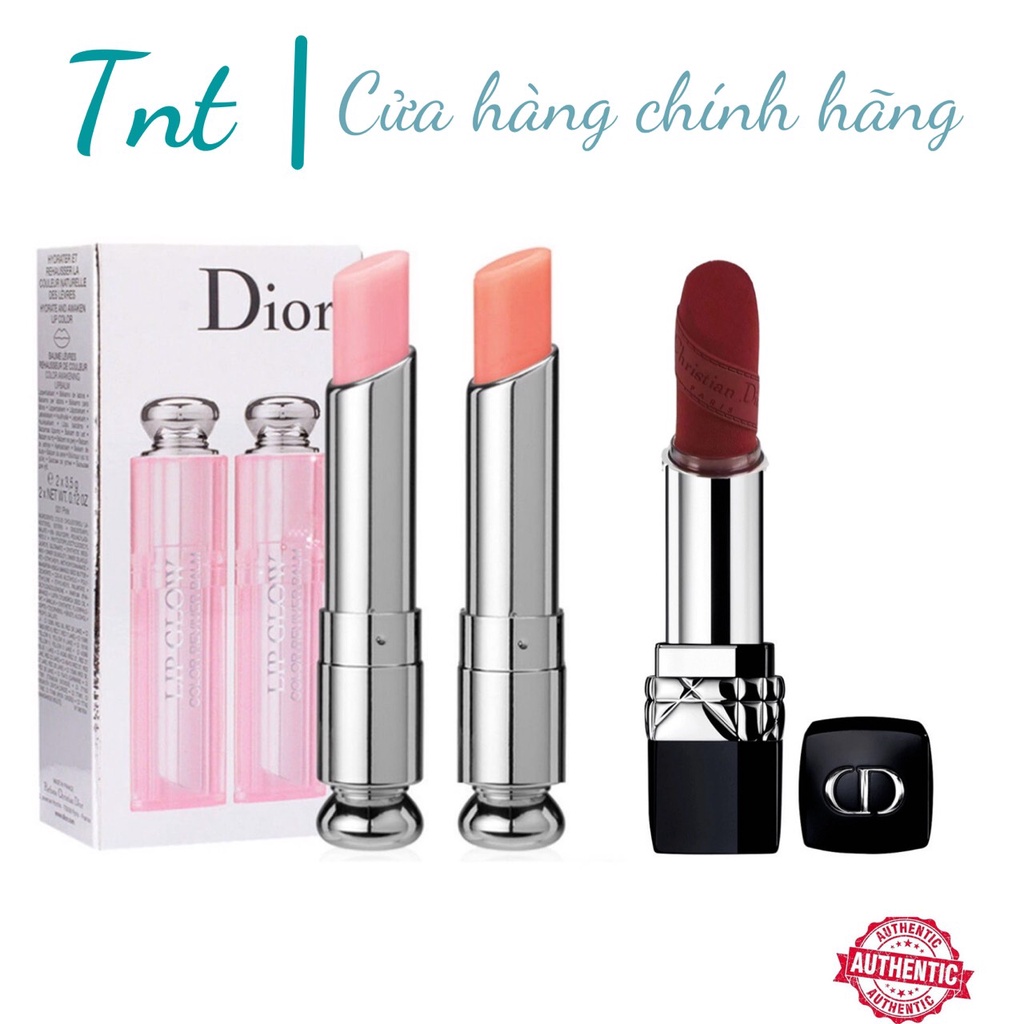Combo Son Môi Lì Dior 720 Rouge Limited  + Son Dưỡng Môi Dior Addict Lip Glow
