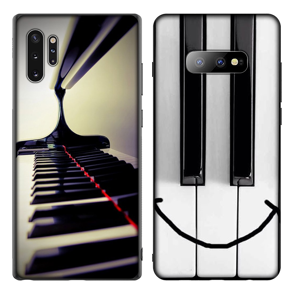 Ốp Điện Thoại Silicon Mềm Hình Phím Đàn piano Trắng Đen Cho iPhone 7 8 Plus X XS Max XR 11 Pro Max SE 2016 2020 Yml20