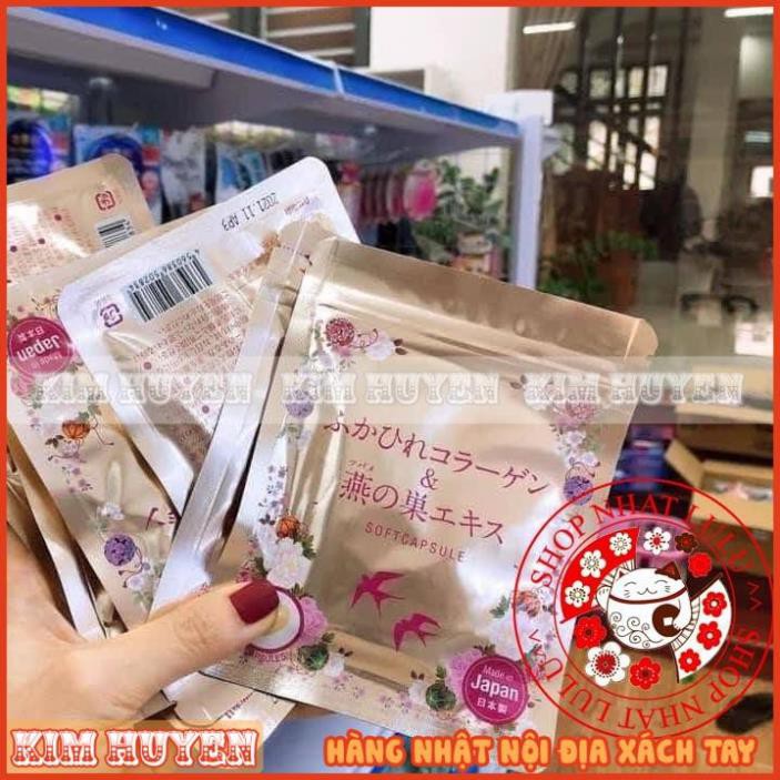 nội địa Nhật - Collagen Tươi chiết xuất tổ yến 30 Viên- Chống Lão Hóa Da và Tốt Cho Sức Khỏe