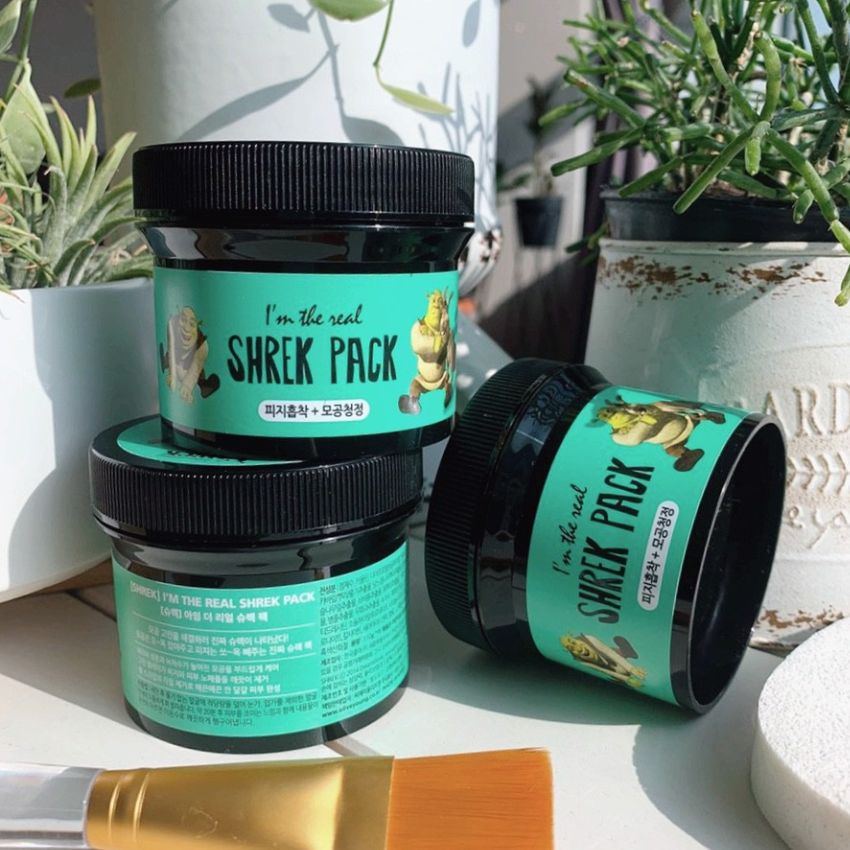 [Chính hãng] Mặt nạ đất sét i'm the real shrek pack, cấp ẩm se khít lỗ chân lông thải độc trắng da