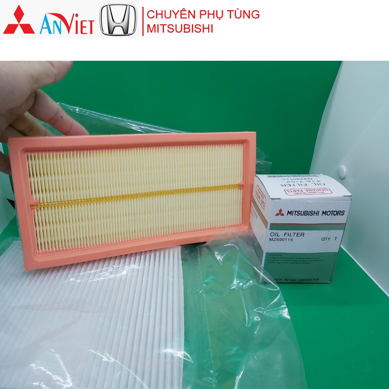 Combo Lọc gió động cơ, Lọc nhớt và lọc gió điều hòa xe Mitsubishi Xpander