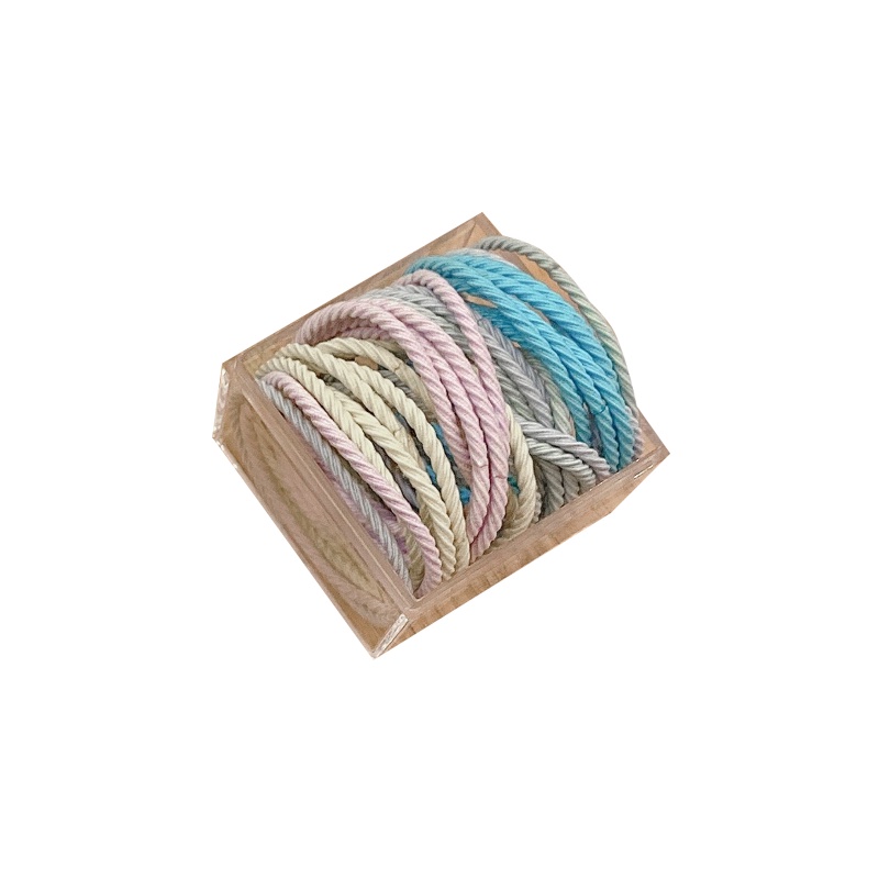 Bộ 30 dây buộc tóc cao su không gây đau phong cách Hàn Quốc