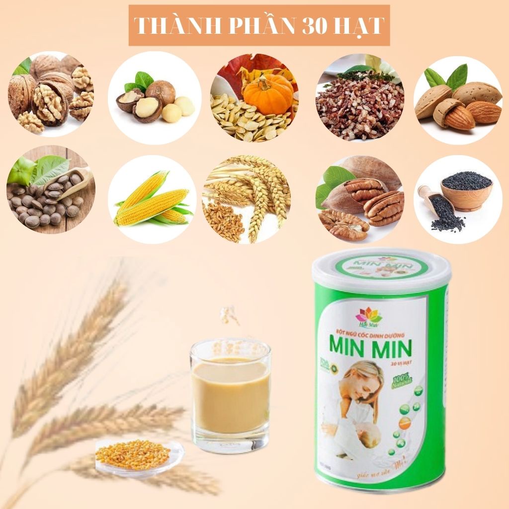 Hàng chính hãngngũ cốc min min lợi sữa dinh dưỡng cho bà bầu và mẹ sau - ảnh sản phẩm 6