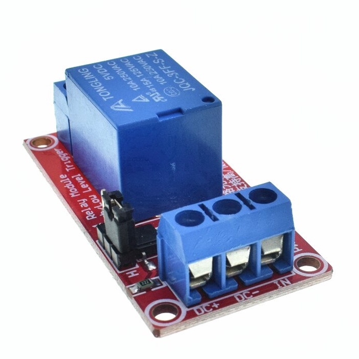 Module relay bán dẫn 1 kênh 12Vdc / 5Vdc với phần tử cách ly quang mức cao/thấp # linh kiện điện tử