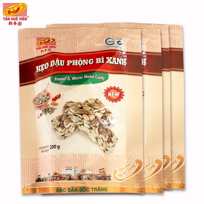 Kẹo bí xanh đậu phộng Tân Huê Viên