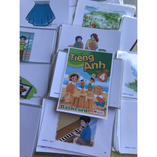 Flashcard tiếng anh lớp 4 - bgd - ép plastic