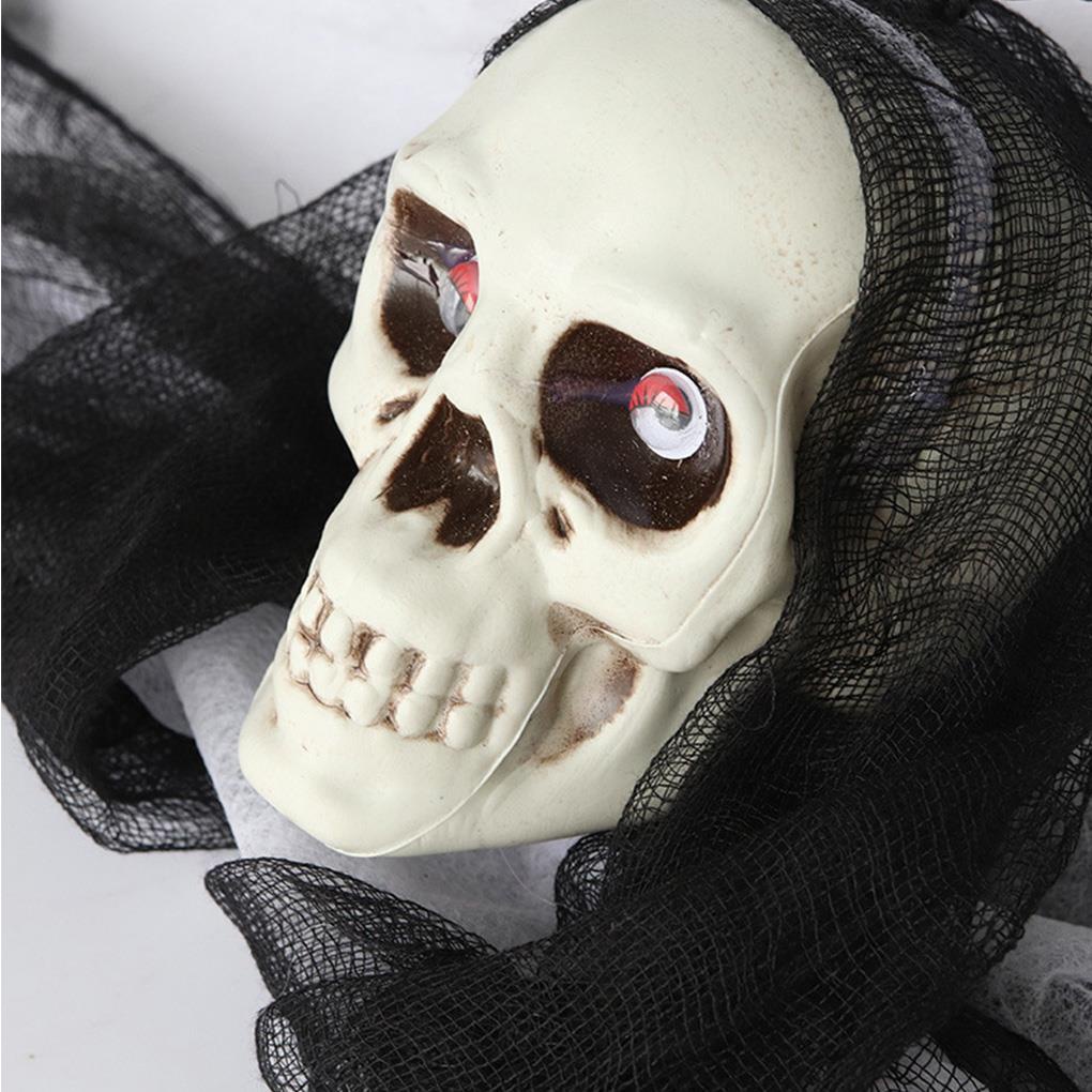 Rèm Cửa Trang Trí Halloween Hình Bộ Xương